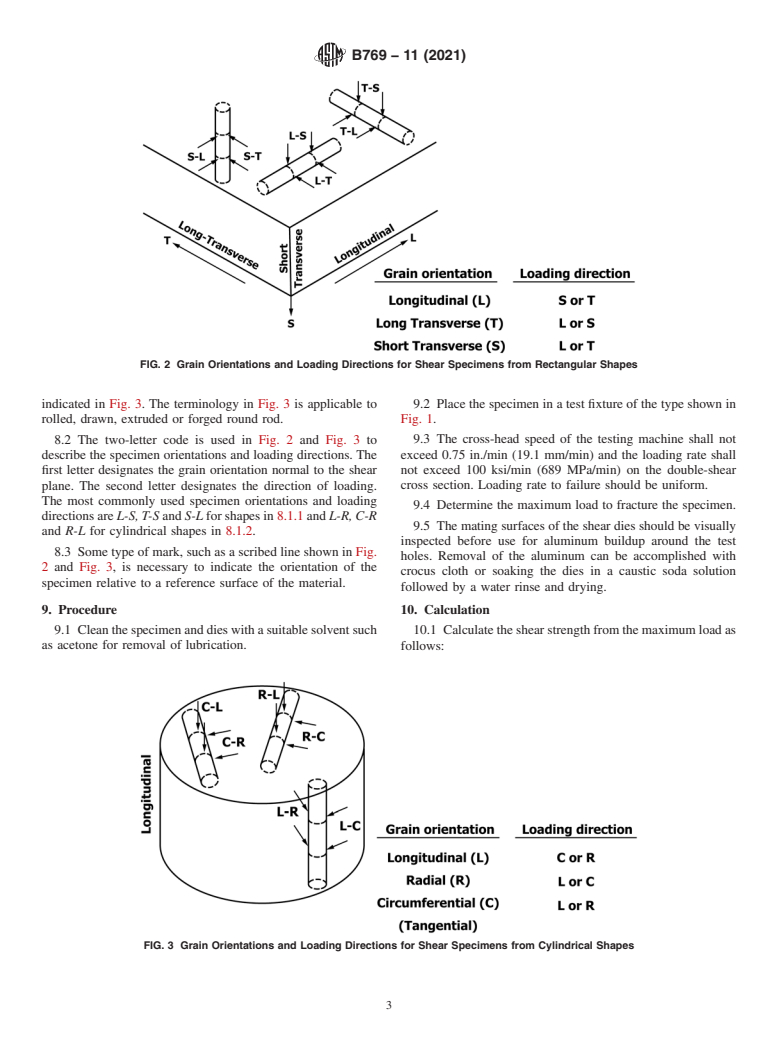 ASTM B769-11(2021) - Standard Test Method for  Shear Testing of Aluminum Alloys