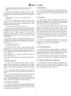 ASTM E2251-14(2021) ASTM E2251-14(2021) - Standard Specification for Liquid-in-Glass ASTM Thermometers with Low-Hazard Precision Liquids - Page 3 preview