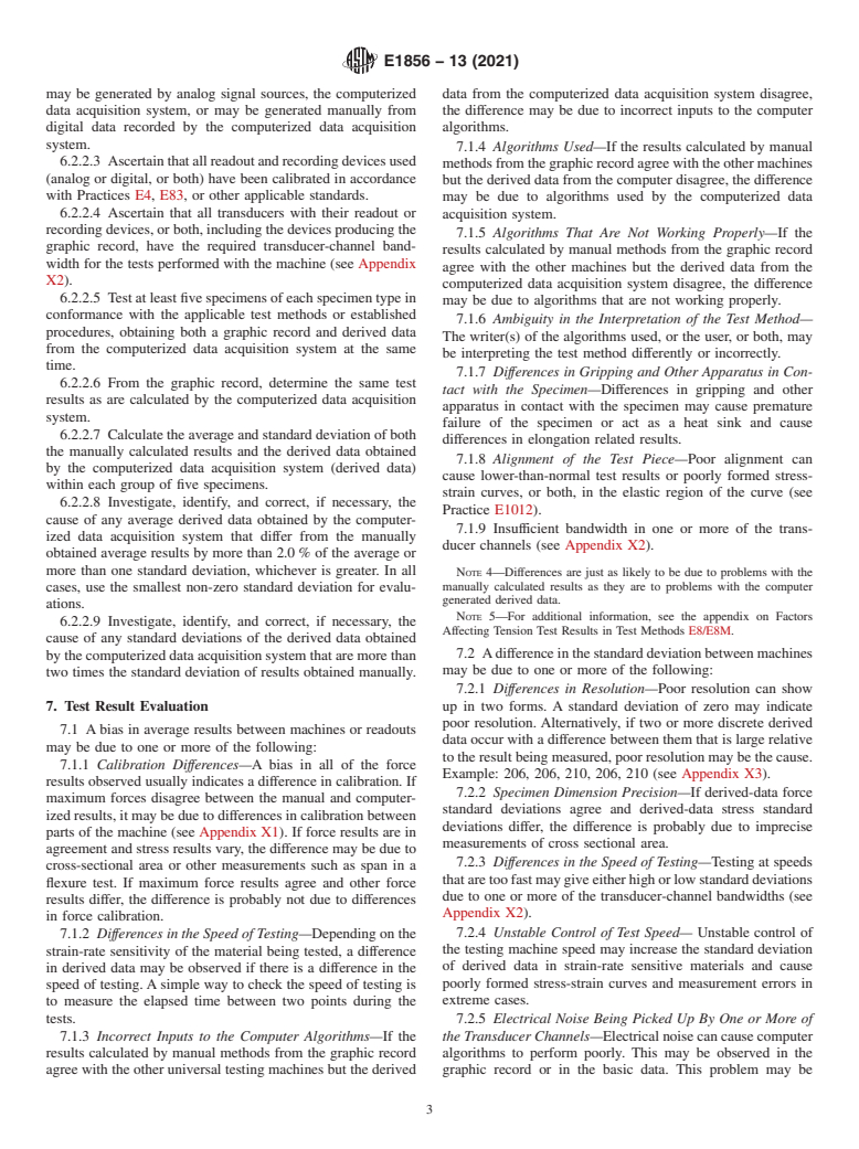 ASTM E1856-13(2021) - Standard Guide for  Evaluating Computerized Data Acquisition Systems Used to Acquire  Data from Universal Testing Machines