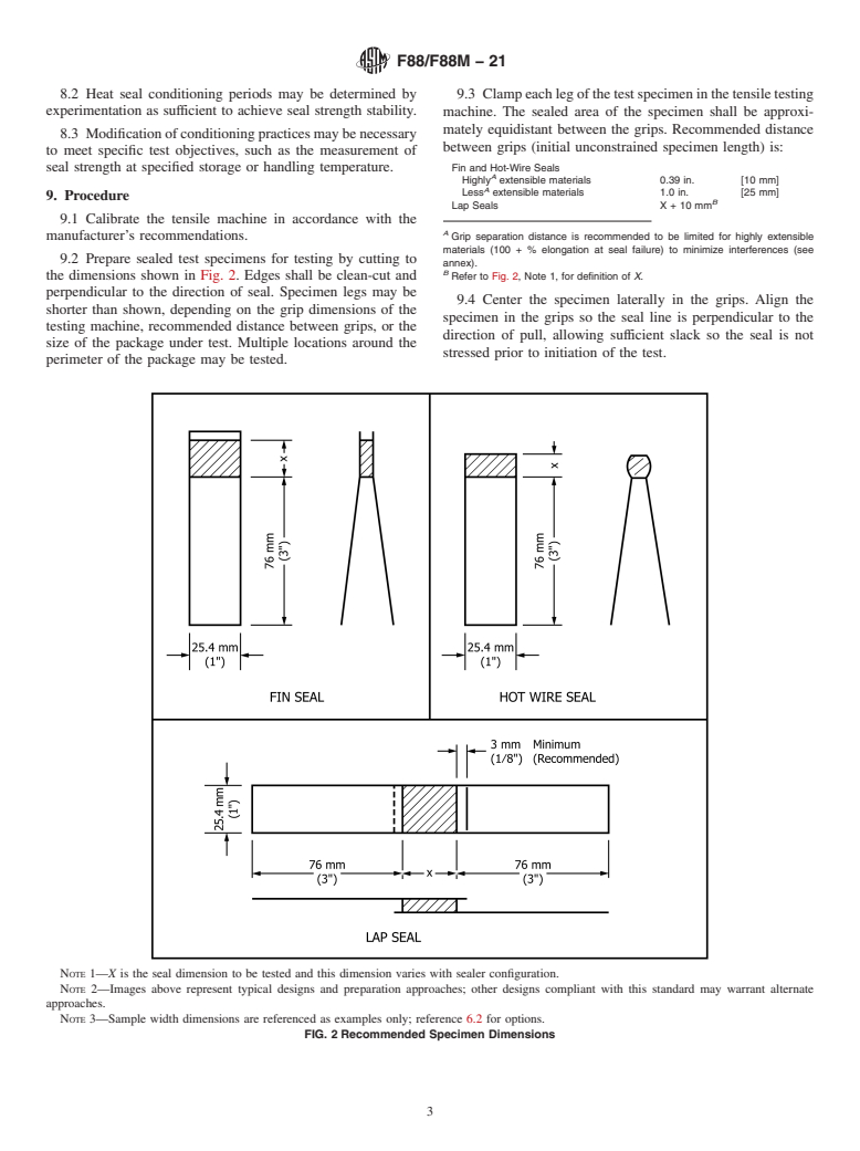 ASTM F88/F88M-21 - Standard Test Method for  Seal Strength of Flexible Barrier Materials