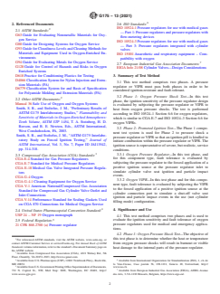 ASTM G175-13(2021) ASTM G175-13(2021) - Standard Test Method for Evaluating the Ignition Sensitivity and Fault Tolerance of Oxygen Pressure Regulators Used for Medical and Emergency Applications - Page 2 preview