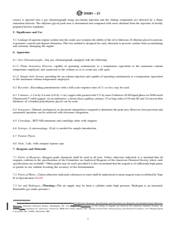 ASTM D4291-21 REDLINE ASTM D4291-21 - Standard Test Method for Trace Ethylene Glycol in Used Engine Oil - Page 2 preview