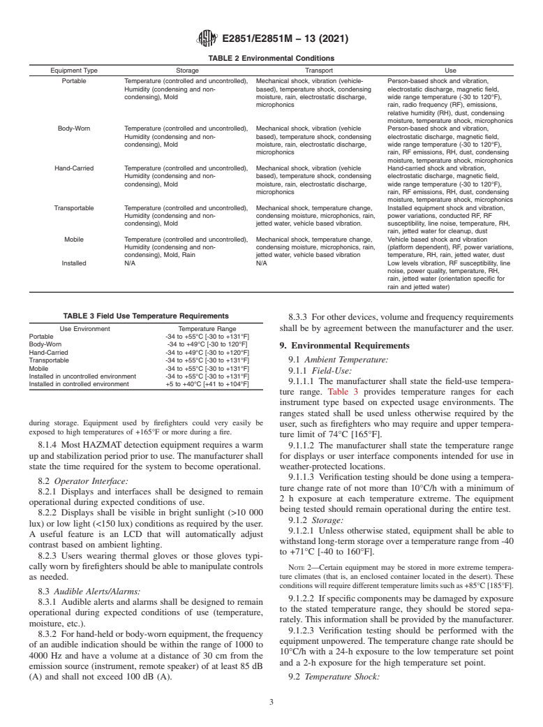 ASTM E2851/E2851M-13(2021) - Standard Specification for Ruggedness Requirements for HAZMAT Instrumentation