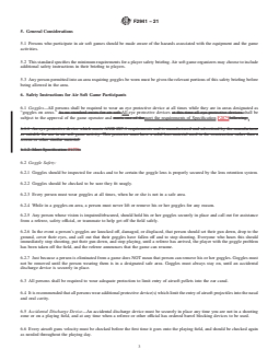 ASTM F2941-21 REDLINE ASTM F2941-21 - Standard Practice for Air Soft Player Safety Briefing - Page 3 preview