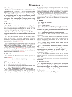 ASTM C241/C241M-21 ASTM C241/C241M-21 - Standard Test Method for Abrasion Resistance of Stone Subjected to Foot Traffic - Page 3 preview