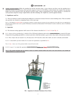 ASTM C241/C241M-21 REDLINE ASTM C241/C241M-21 - Standard Test Method for Abrasion Resistance of Stone Subjected to Foot Traffic - Page 2 preview