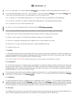 ASTM C241/C241M-21 REDLINE ASTM C241/C241M-21 - Standard Test Method for Abrasion Resistance of Stone Subjected to Foot Traffic - Page 3 preview