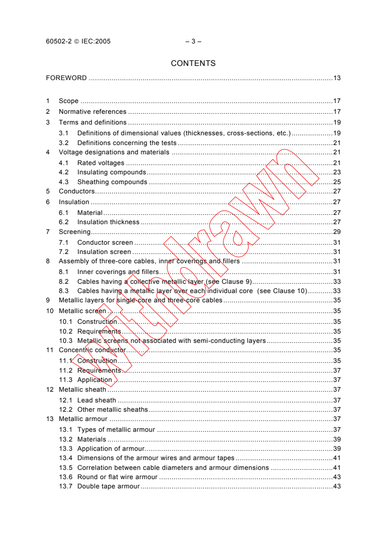 IEC 60502-2:2005 IEC 60502-2:2005 - Power cables with extruded insulation and their accessories for rated voltages from 1 kV (Um = 1,2 kV) up to 30 kV (Um = 36 kV) - Part 2: Cables for rated voltages from 6 kV (Um = 7,2 kV) up to 30 kV (Um = 36 kV)
Released:3/8/2005 - Page 4 preview