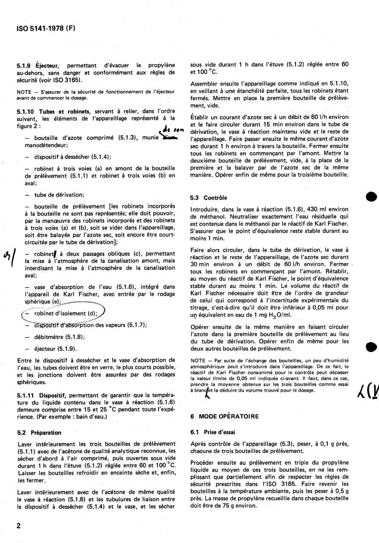 ISO 5141:1978 ISO 5141:1978 - Propylene for industrial use — Determination of traces of water — Karl Fischer method
Released:7/1/1978 - Page 4 preview