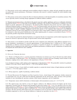 ASTM C1753/C1753M-21a REDLINE ASTM C1753/C1753M-21a - Standard Practice for Evaluating Early Hydration of Hydraulic Cementitious Mixtures Using Thermal Measurements - Page 4 preview