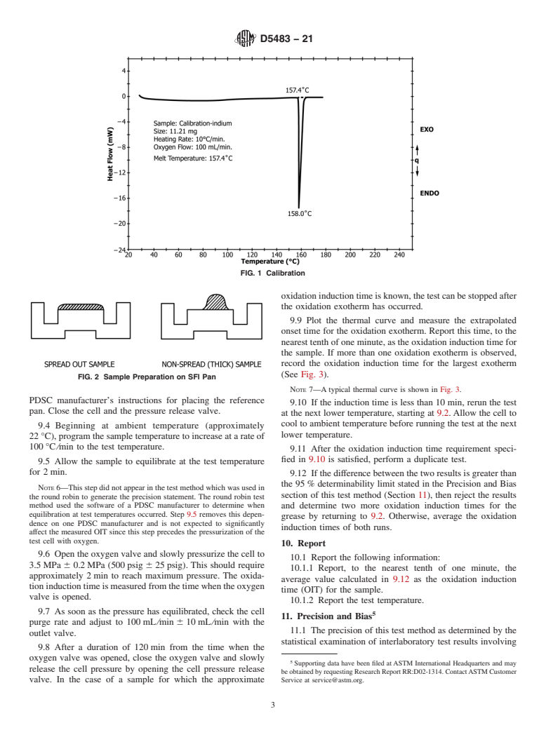 ASTM D5483-21 - Standard Test Method for  Oxidation Induction Time of Lubricating Greases by Pressure   Differential Scanning Calorimetry