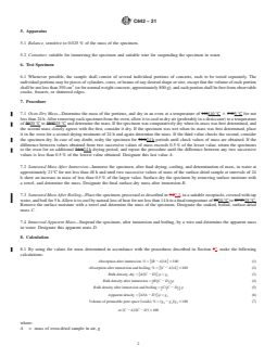 ASTM C642-21 REDLINE ASTM C642-21 - Standard Test Method for Density, Absorption, and Voids in Hardened Concrete - Page 2 preview