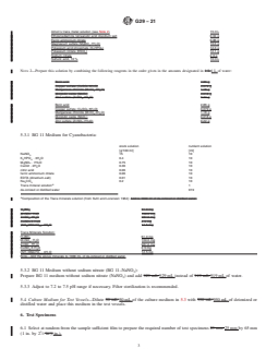 ASTM G29-21 REDLINE ASTM G29-21 - Standard Practice for Determining Cyanobacterial Resistance of Polymeric Films - Page 3 preview