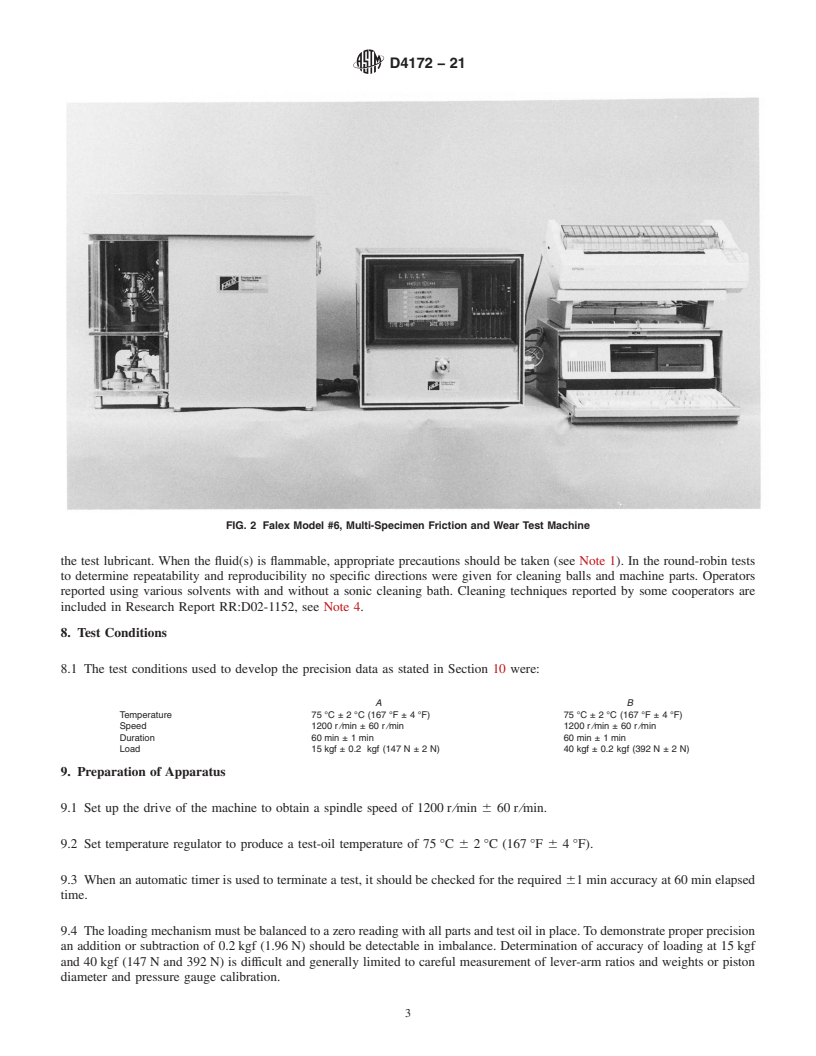 REDLINE ASTM D4172-21 - Standard Test Method for  Wear Preventive Characteristics of Lubricating Fluid (Four-Ball   Method)