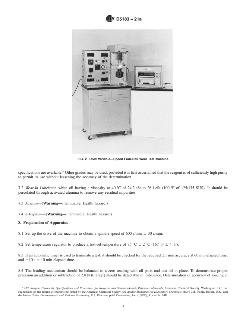 REDLINE ASTM D5183-21a - Standard Test Method for  Determination of the Coefficient of Friction of Lubricants  Using the Four-Ball Wear Test Machine