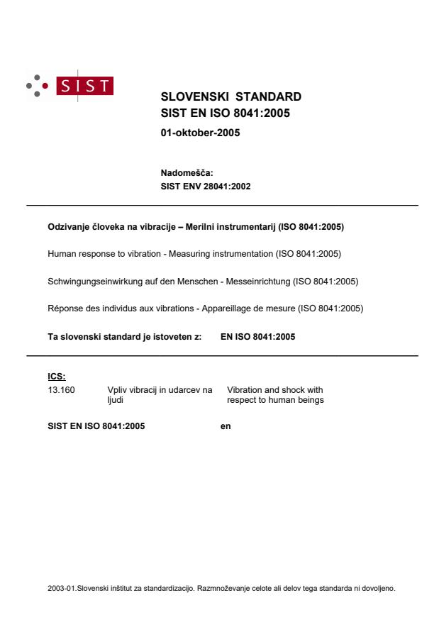 EN ISO 8041:2005
