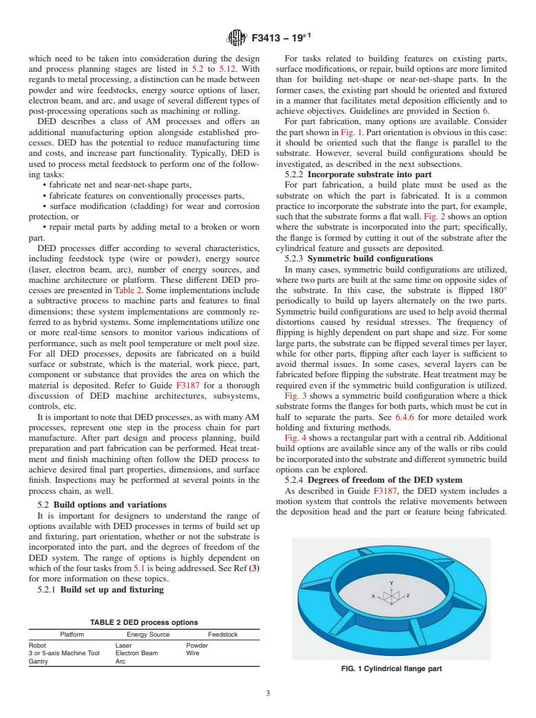 ASTM F3413-19e1 - Guide for Additive Manufacturing — Design — Directed Energy  Deposition