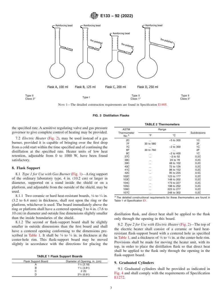 ASTM E133-92(2022) - Standard Specification for  Distillation Equipment