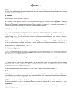 ASTM D2878-21 REDLINE ASTM D2878-21 - Standard Test Method for Estimating Apparent Vapor Pressures and Molecular Weights of Lubricating Oils - Page 3 preview