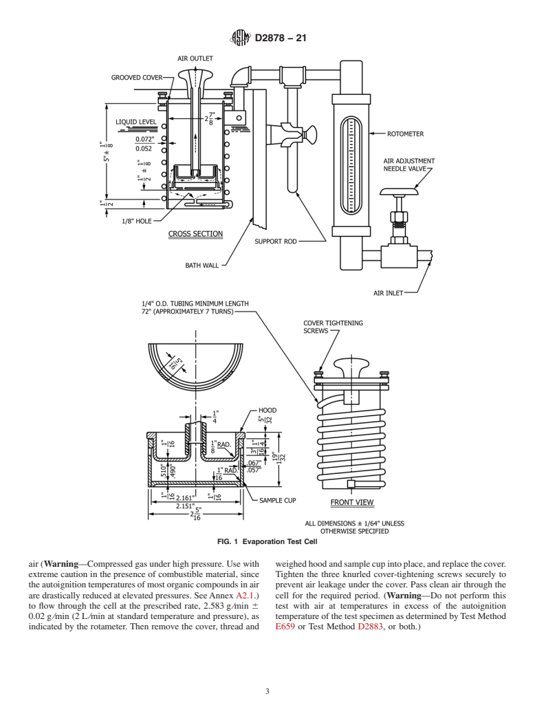 ASTM D2878-21 - Standard Test Method for  Estimating Apparent Vapor Pressures and Molecular Weights of   Lubricating Oils