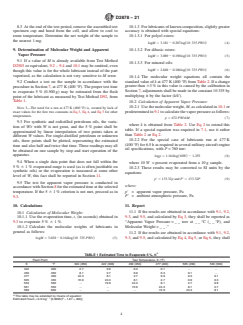 ASTM D2878-21 ASTM D2878-21 - Standard Test Method for Estimating Apparent Vapor Pressures and Molecular Weights of Lubricating Oils - Page 4 preview