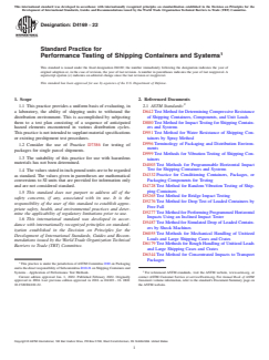 ASTM D4169-22 - Standard Practice for Performance Testing of Shipping Containers and Systems