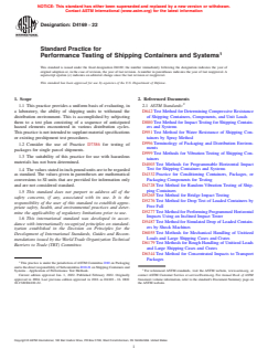 ASTM D4169-22 - Standard Practice for Performance Testing of Shipping Containers and Systems