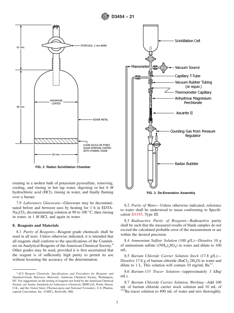 ASTM D3454-21 - Standard Test Method for  Radium-226 in Water