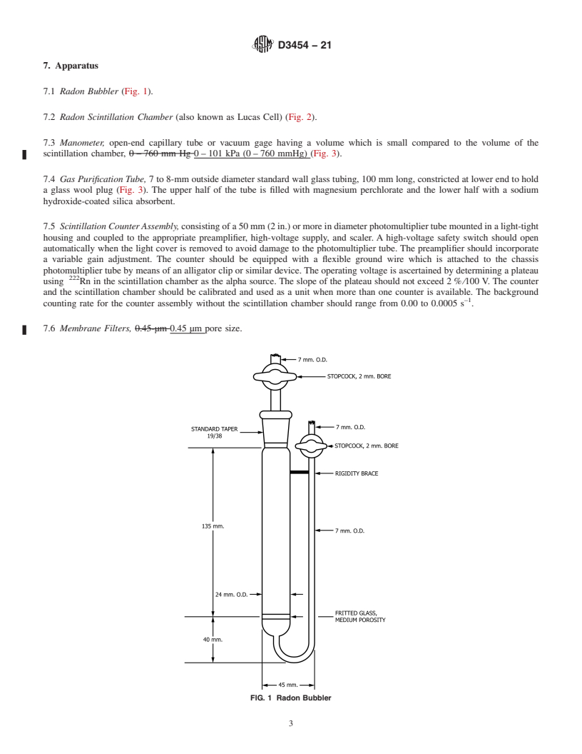REDLINE ASTM D3454-21 - Standard Test Method for  Radium-226 in Water