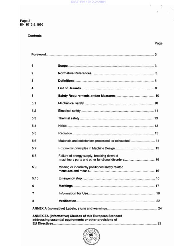 EN 1012-2:1996 EN 1012-2:2001 - Page 4 preview