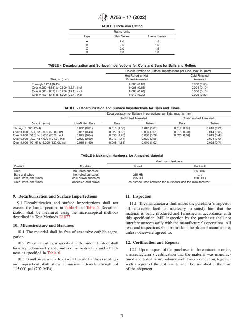 ASTM A756-17(2022) - Standard Specification for Stainless Anti-Friction Bearing Steel