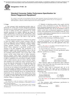 ASTM F1148-22 - Standard Consumer Safety Performance Specification for  Home Playground Equipment