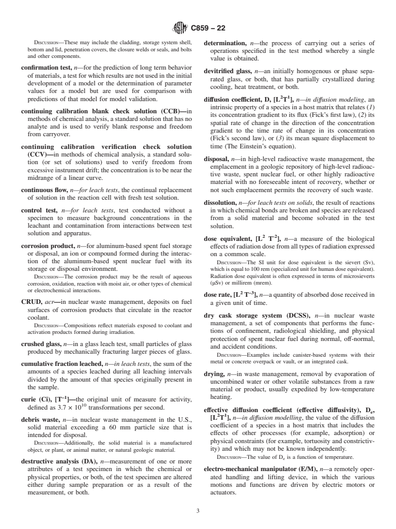 ASTM C859-22 - Standard Terminology Relating to  Nuclear Materials