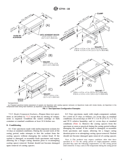 ASTM C719-22 ASTM C719-22 - Standard Test Method for Adhesion and Cohesion of Elastomeric Joint Sealants Under Cyclic Movement (Hockman Cycle) - Page 4 preview