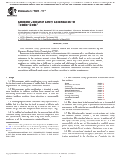 ASTM F1821-19e2 ASTM F1821-19e2 - Standard Consumer Safety Specification for Toddler Beds - Page 1 preview
