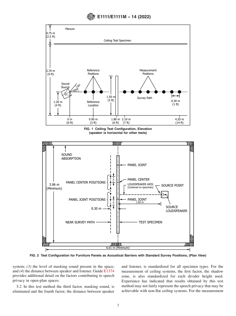 ASTM E1111/E1111M-14(2022) - Standard Test Method for  Measuring the Interzone Attenuation of Open Office Components