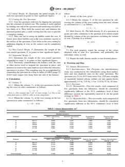 ASTM C914-09(2022)e1 ASTM C914-09(2022)e1 - Standard Test Method for Bulk Density and Volume of Solid Refractories by Wax Immersion - Page 2 preview