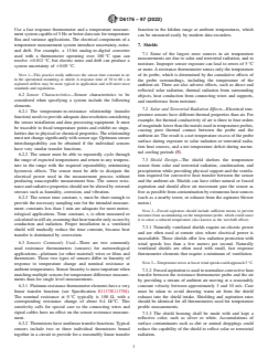 ASTM D6176-97(2022) ASTM D6176-97(2022) - Standard Practice for Measuring Surface Atmospheric Temperature with Electrical Resistance Temperature Sensors - Page 3 preview