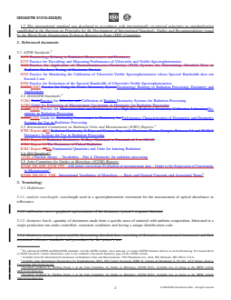 ASTM ISO/ASTM51310-22 REDLINE ASTM ISO/ASTM51310-22 - Standard Practice for Use of a Radiochromic Optical Waveguide Dosimetry System - Page 2 preview