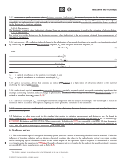 ASTM ISO/ASTM51310-22 REDLINE ASTM ISO/ASTM51310-22 - Standard Practice for Use of a Radiochromic Optical Waveguide Dosimetry System - Page 3 preview