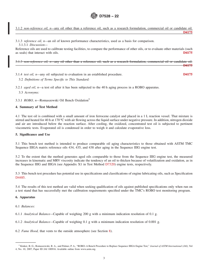 REDLINE ASTM D7528-22 - Standard Test Method for Bench Oxidation of Engine Oils by ROBO Apparatus