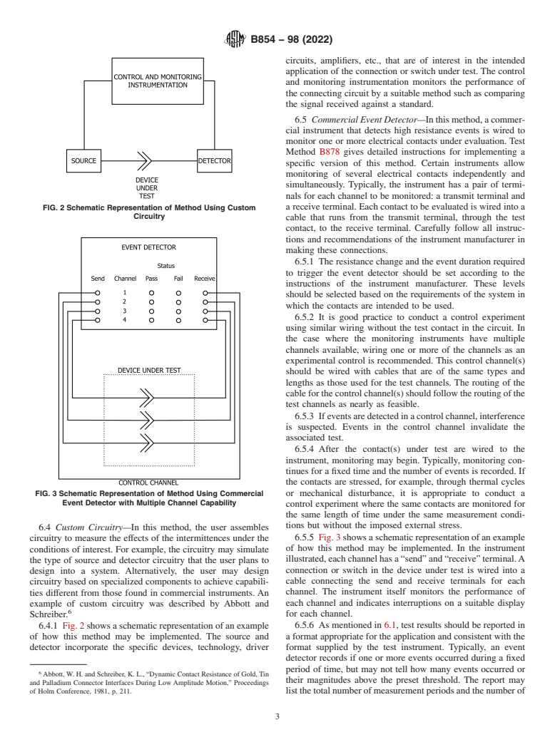 ASTM B854-98(2022) - Standard Guide for Measuring Electrical Contact Intermittences