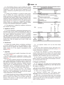 ASTM D8396-22 ASTM D8396-22 - Standard Test Method for Group Types Quantification of Hydrocarbons in Hydrocarbon Liquids with a Boiling Point between 36 °C and 343 °C by Flow Modulated GCxGC – FID - Page 3 preview