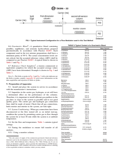 ASTM D8396-22 ASTM D8396-22 - Standard Test Method for Group Types Quantification of Hydrocarbons in Hydrocarbon Liquids with a Boiling Point between 36 °C and 343 °C by Flow Modulated GCxGC – FID - Page 4 preview