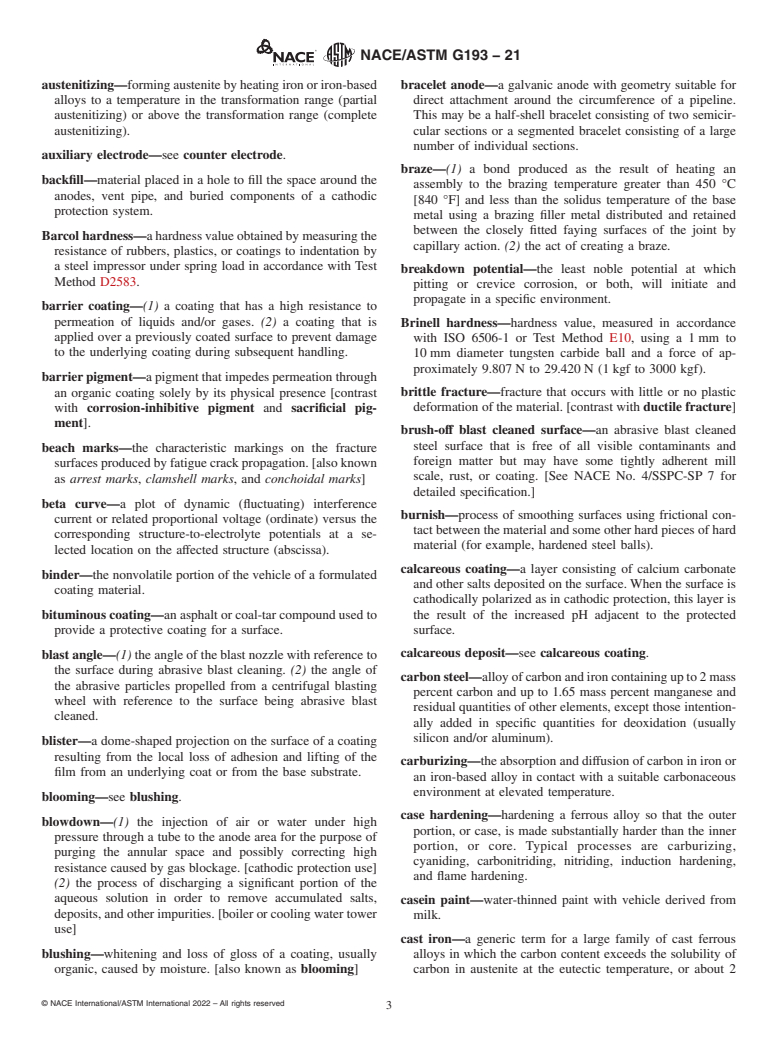 ASTM G193-21 - Standard Terminology and Acronyms Relating to Corrosion