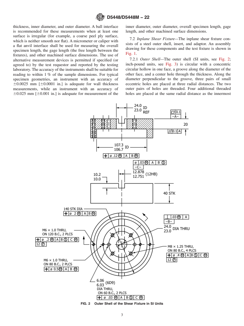 ASTM D5448/D5448M-22 - Standard Test Method for  Inplane Shear Properties of Hoop Wound Polymer Matrix Composite Cylinders