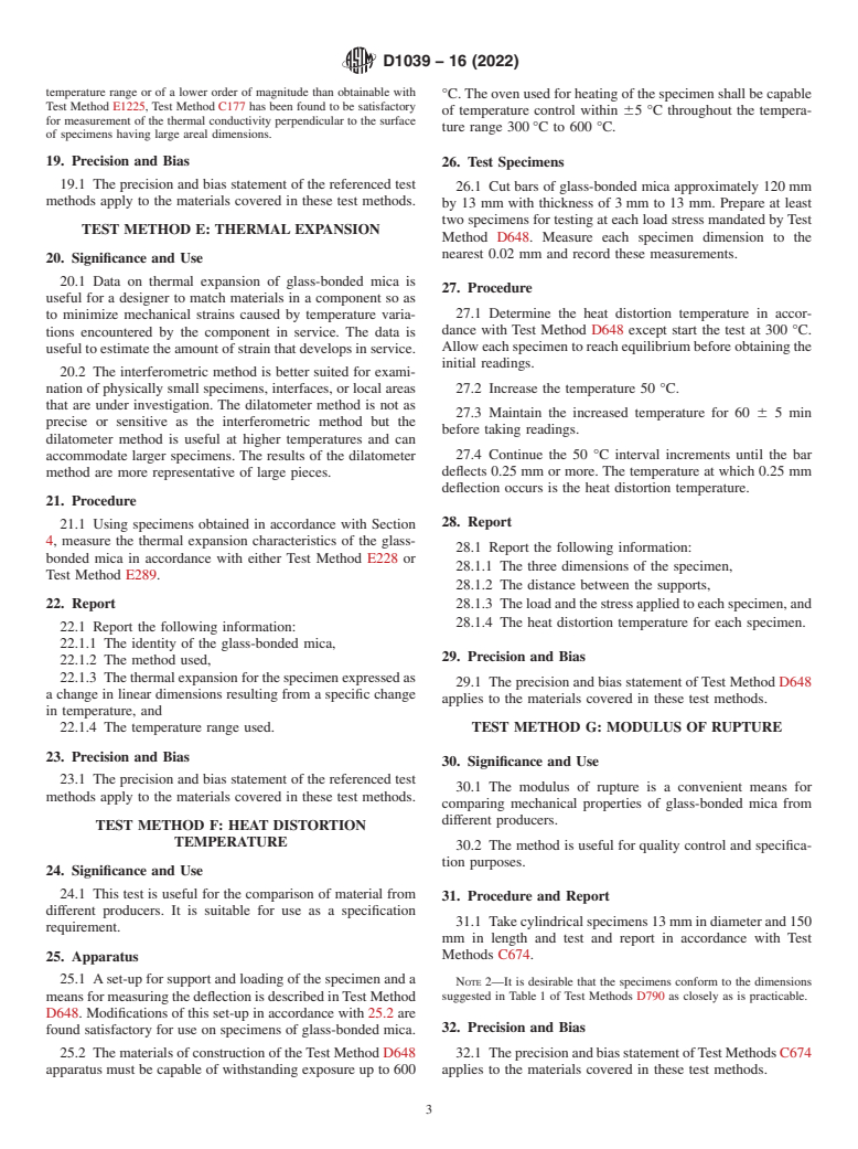 ASTM D1039-16(2022) - Standard Test Methods for  Glass-Bonded Mica Used as Electrical Insulation