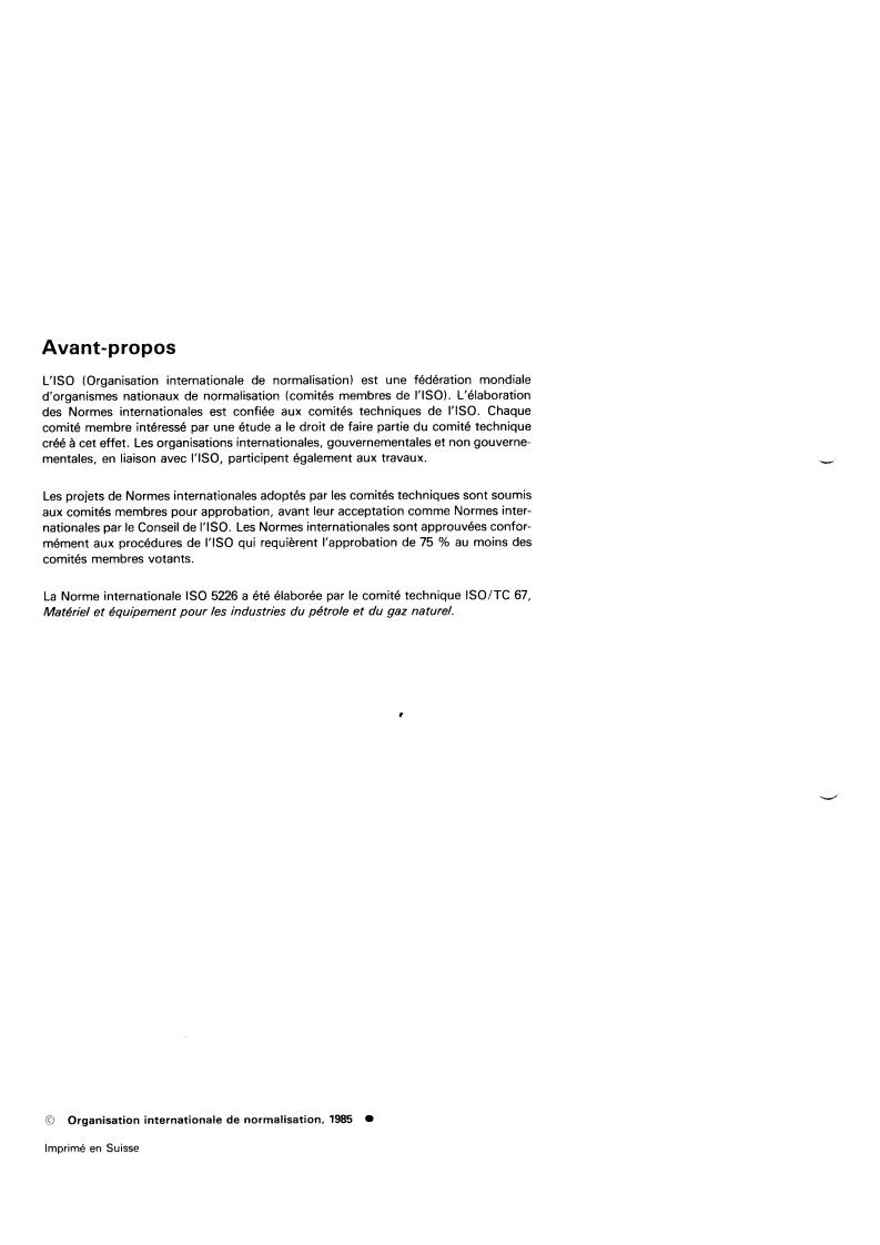 ISO 5226:1985 ISO 5226:1985 - Materials and equipment for petroleum and natural gas industries — Aluminium alloy drill pipe for oil or natural gas wells
Released:8/15/1985 - Page 2 preview