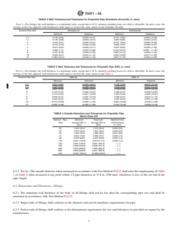 ASTM F3371-22 REDLINE ASTM F3371-22 - Standard Specification for Polyolefin Pipe and Fittings for Drainage, Waste, and Vent Applications - Page 4 preview