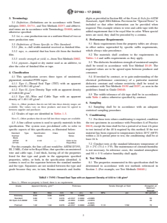 ASTM D7193-17(2022) ASTM D7193-17(2022) - Standard Specification for Unsintered Pigmented Polytetrafluoroethylene (PTFE) Extruded Film or Tape - Page 2 preview